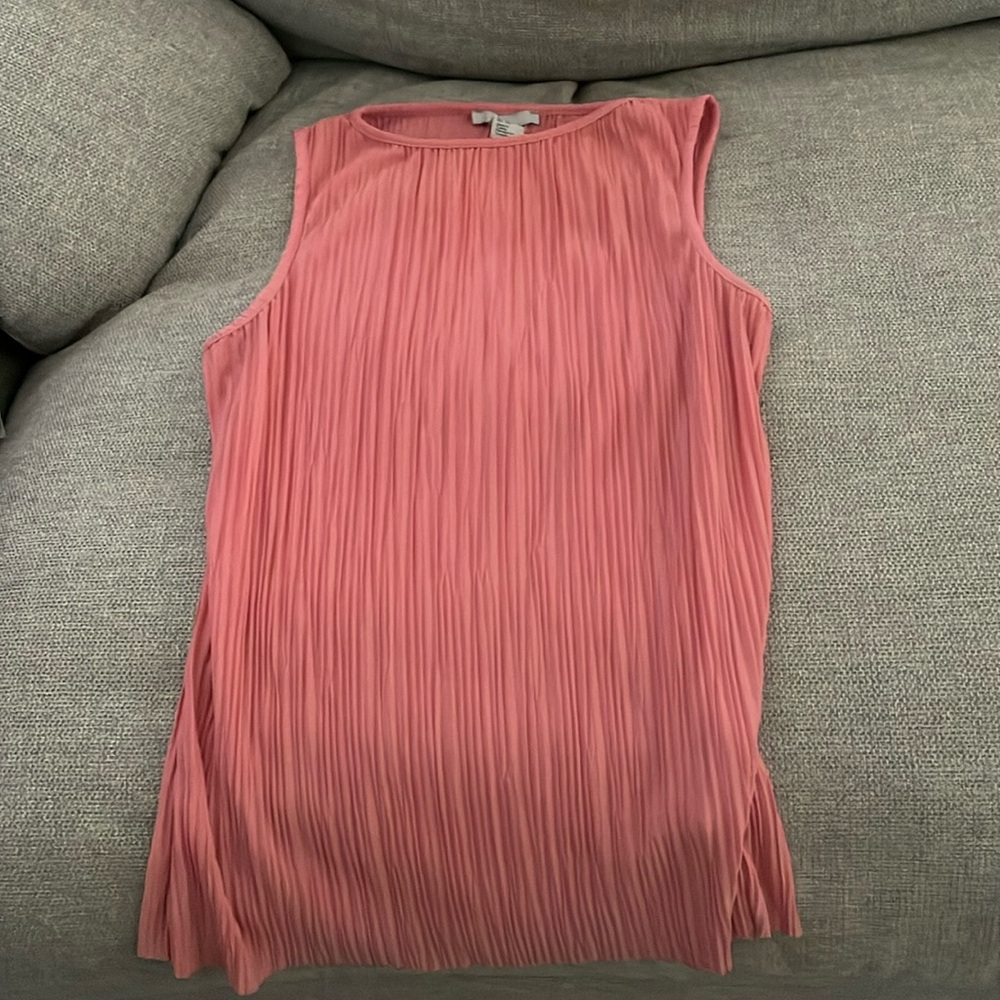 Pink h&m pleated top